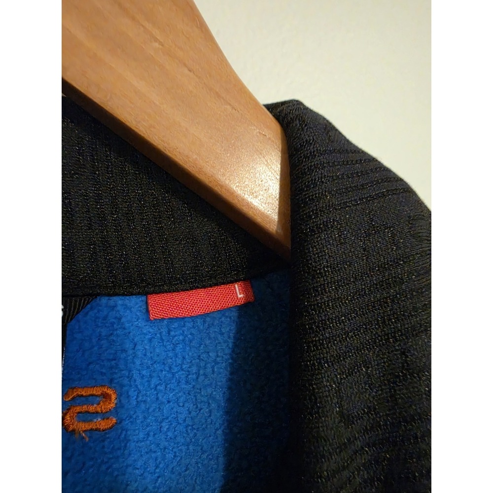 Spyder Men's Full Zip Fleece Stryke Jacket Blue/Black/Orange Size L - Picture 7 of 8